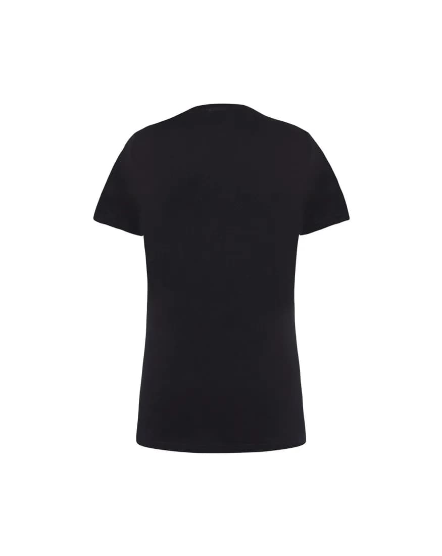 Regular Lady Comfort V-Neck – Schwarz – Rückansicht