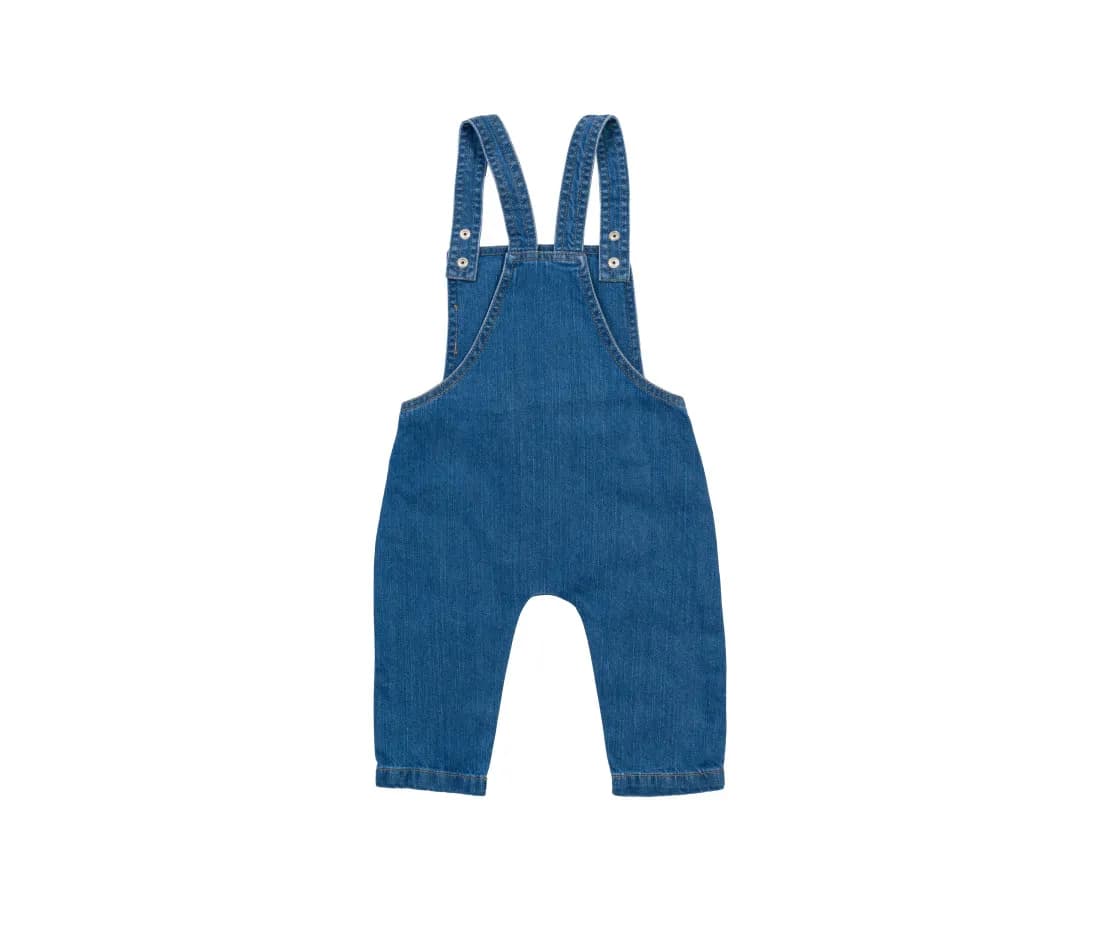 Baby Rocks Denim Dungarees – Denim – Rückansicht