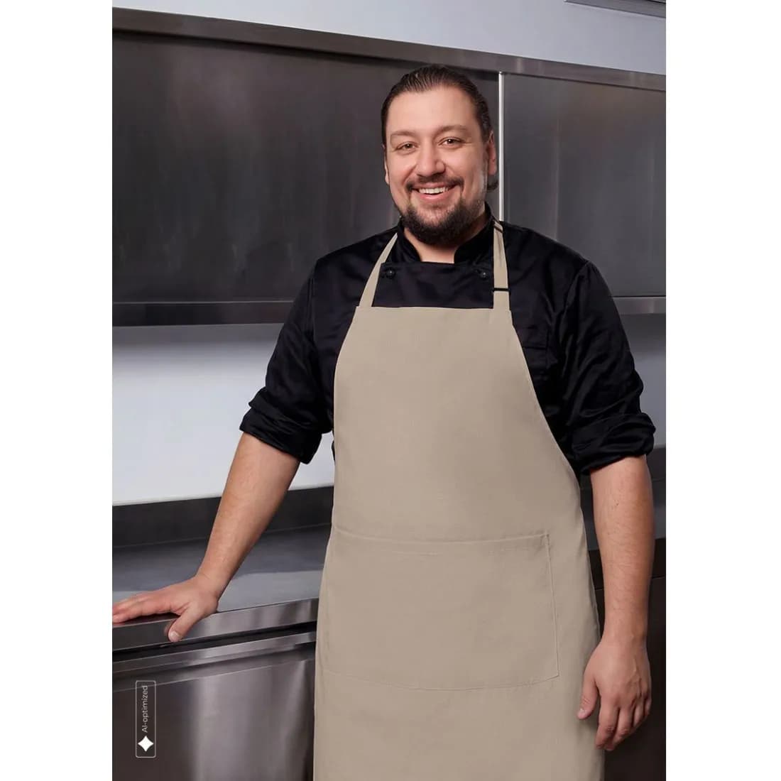 Xxl Oversized Bib Apron Basic with Buckle and Pocket