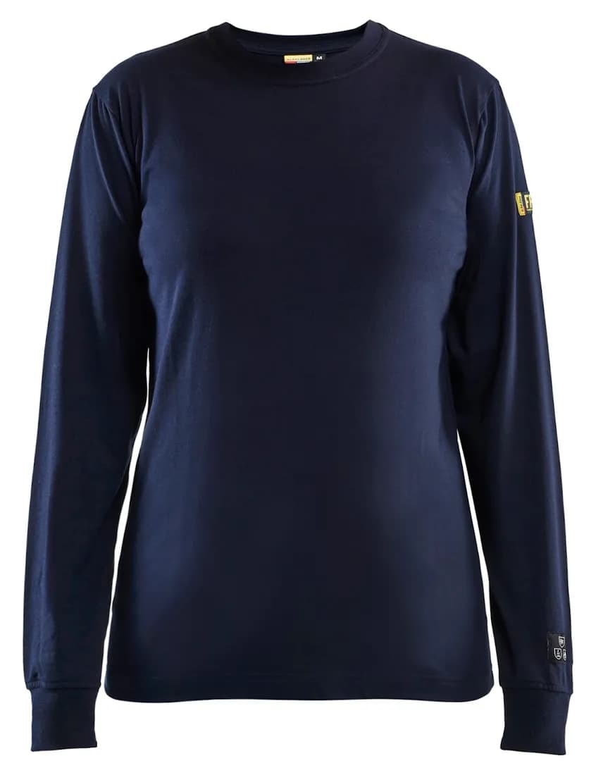Damen Flammschutz Langarmshirt Inhärent