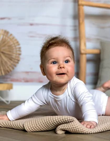 Long Sleeve Baby Bodysuit Polyester
