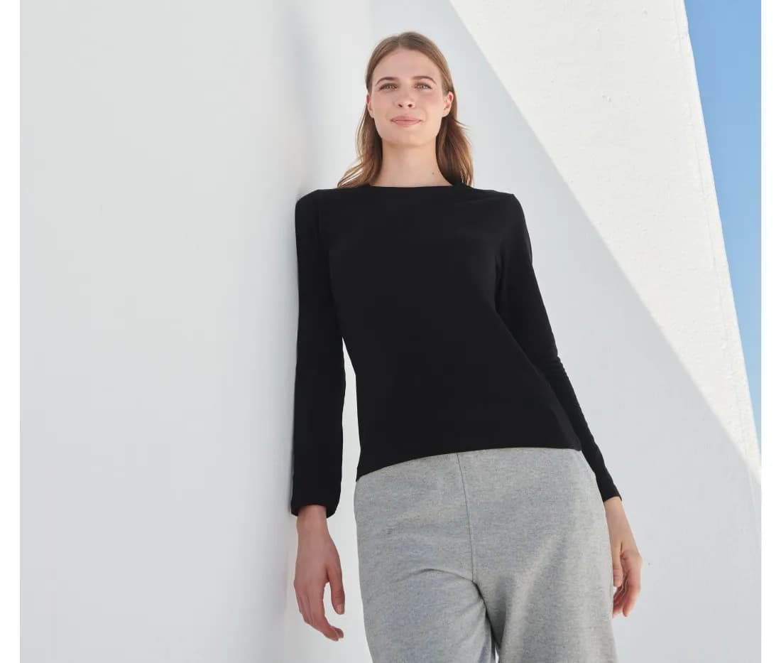Ladies Feel Good Long Sleeved Stretch T