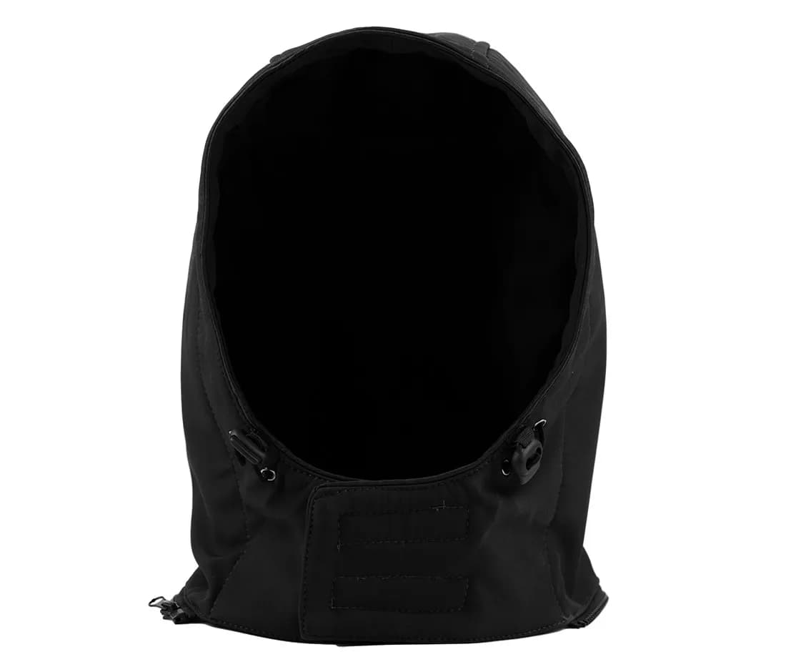 Capuche softshell universelle avec passepoil contrasté