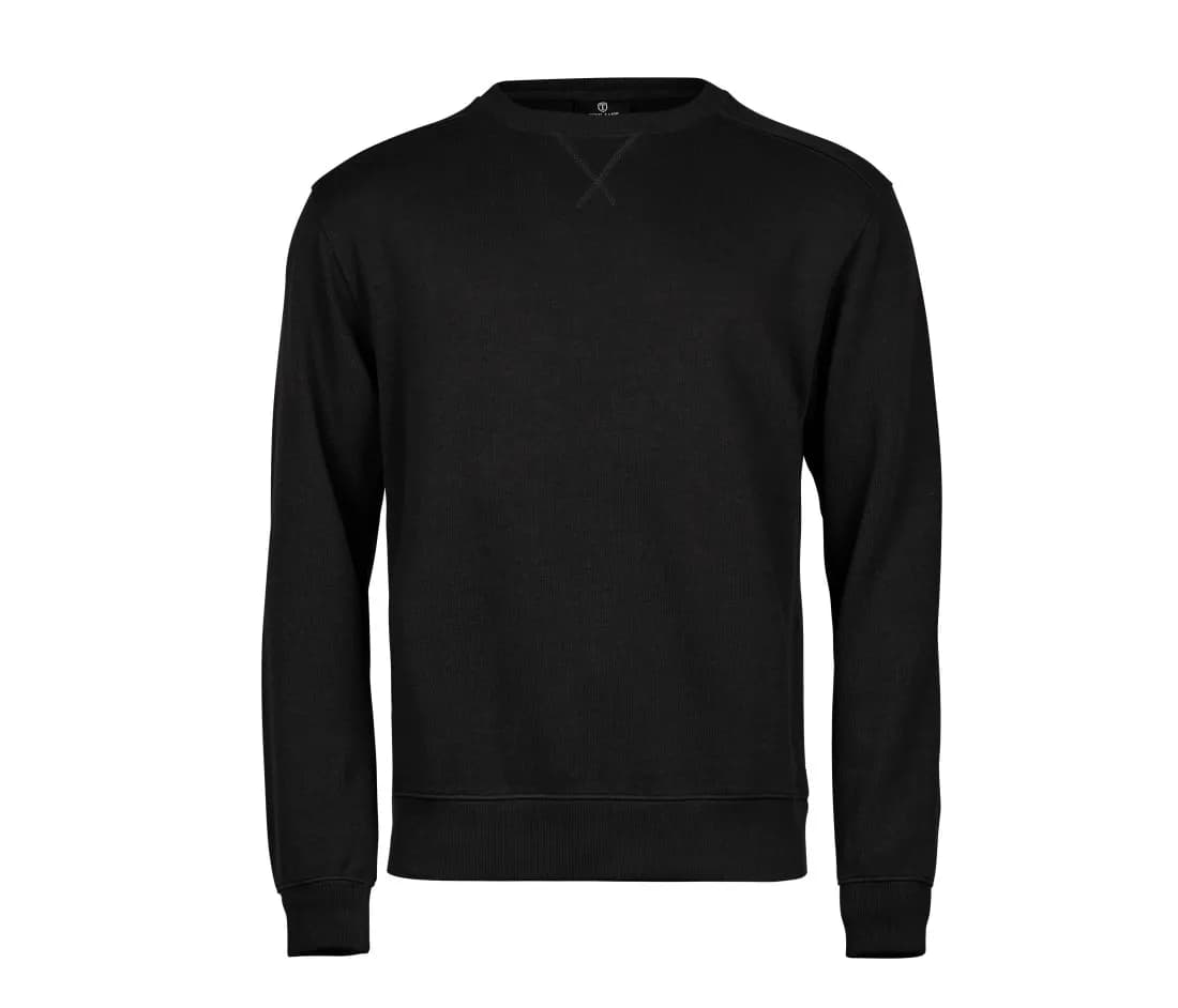 TEE JAYS Ribbed Interlock Crew Neck