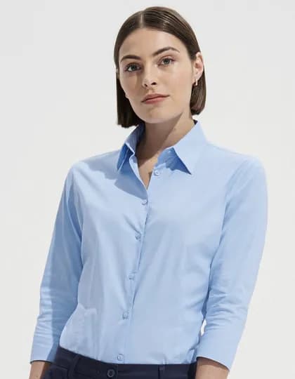 Women’s Stretch-3/4-Sleeve Blouse Effect