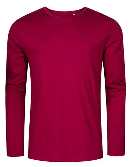 Men’s Roundneck T-Shirt Long Sleeve – Bordeaux