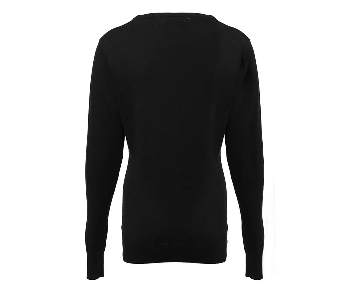 Pull col V femme
