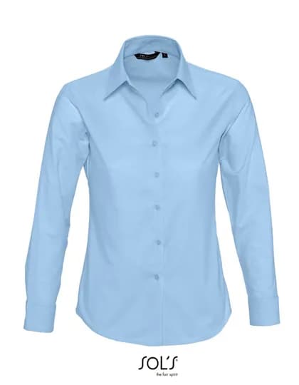 Women’s Oxford-Blouse Embassy Long Sleeve – Hellblau