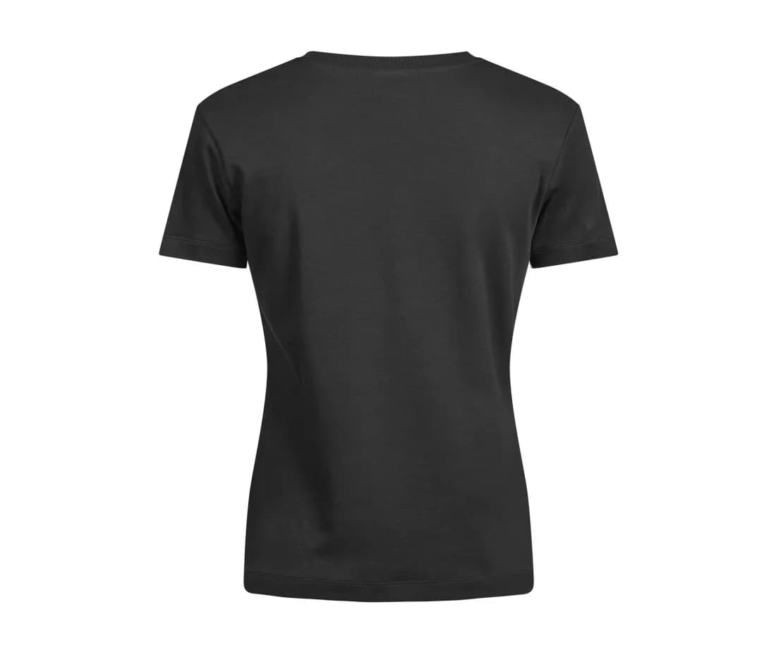 Women’s Pima Cotton Tee – Noir – vue de dos