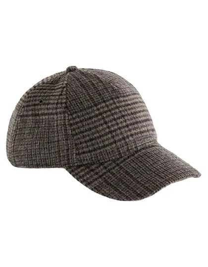 Wool Blend Check Cap – Braun (Brown Plaid)