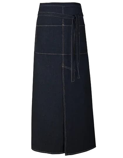Jeans Bistro Apron With Split – Noir