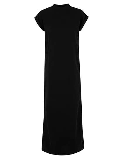 Ladies Sorona® Long Extended Shoulder Dress – Schwarz