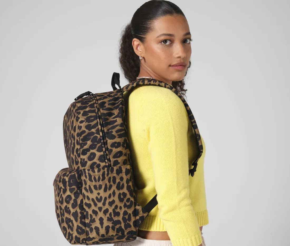 Leopard Print Backpack