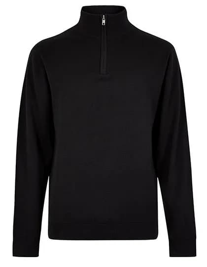 Regular Fit Arundel 1/4 Zip Sweater – Noir
