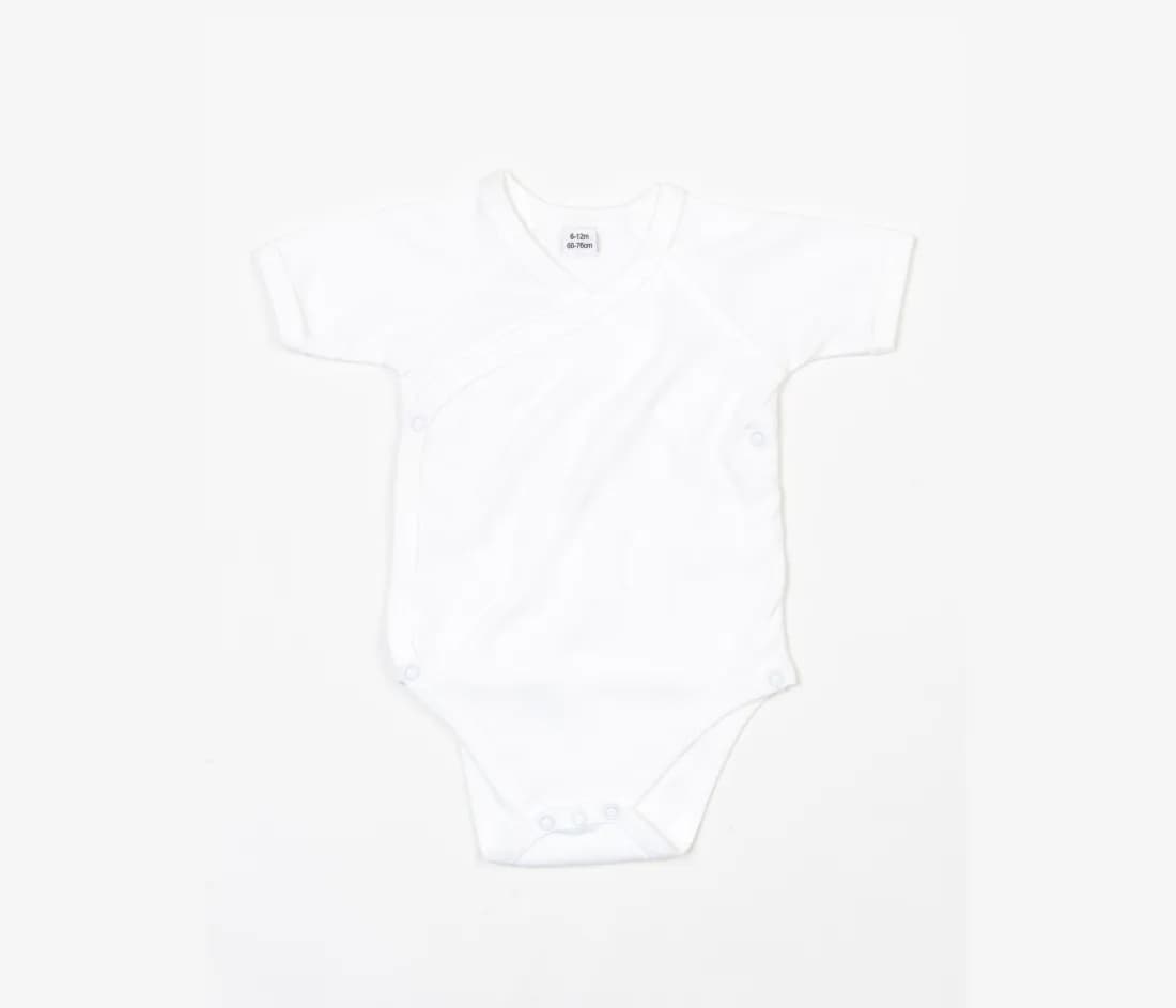 Baby Kimono Bodysuit – Weiss