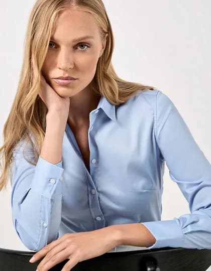 Women’s Tailored Fit Stretch Oxford Shirt Long Sleeve