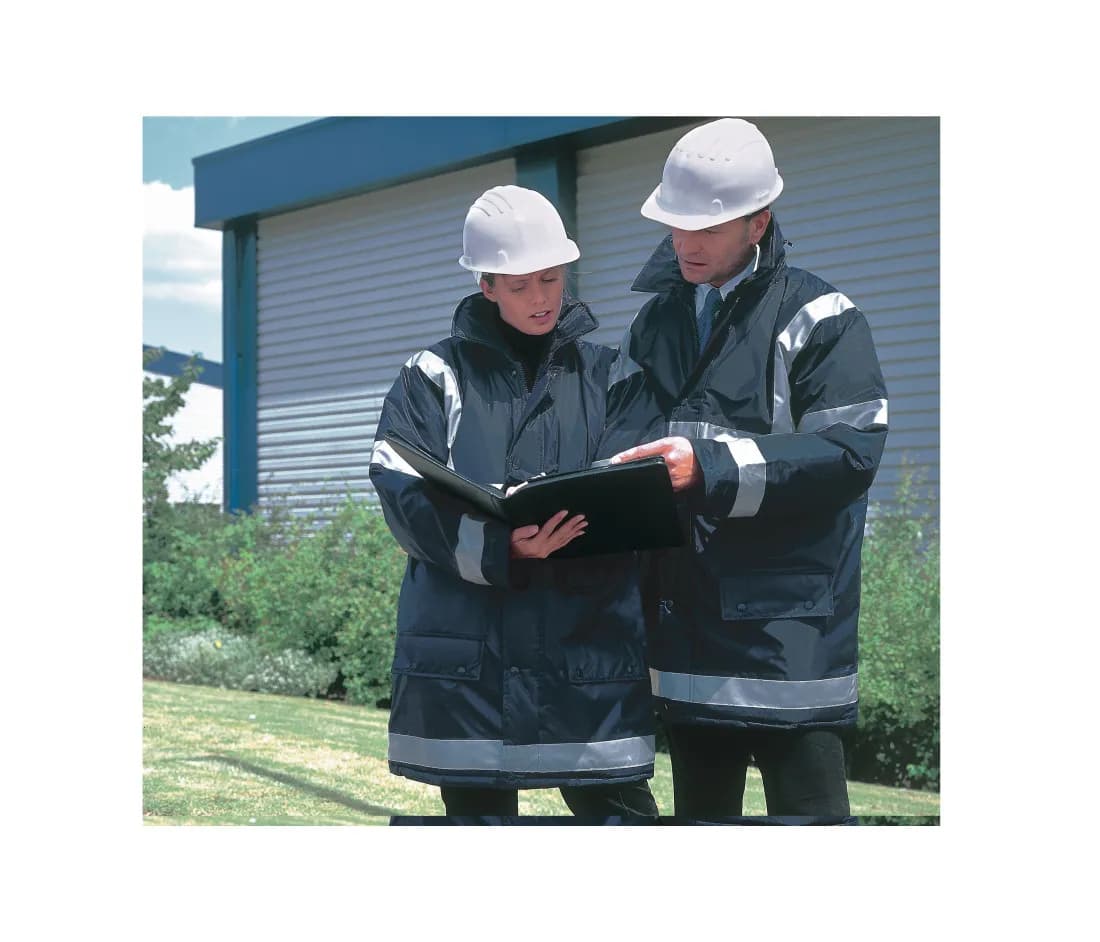 Wasserdichter Parka mit Reflexstreifen