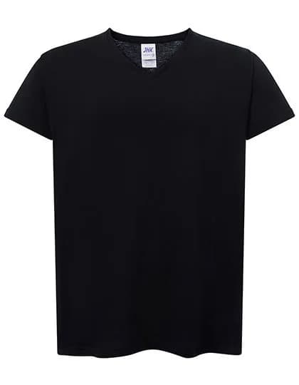 Ladies’ Curves T-Shirt V-Neck – Schwarz