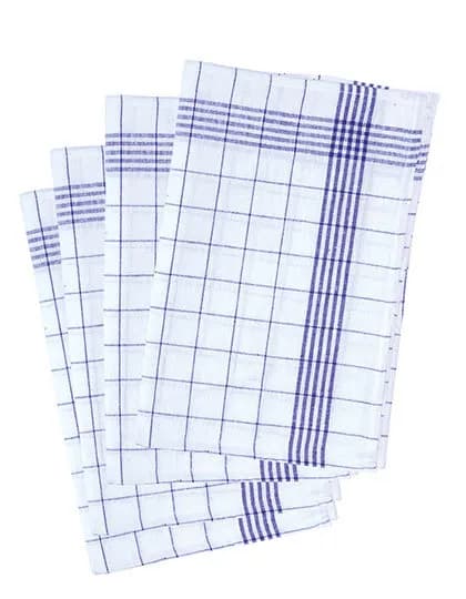 Checkered Dishcloth (Pack of 10 pieces) – Blau / Weiss