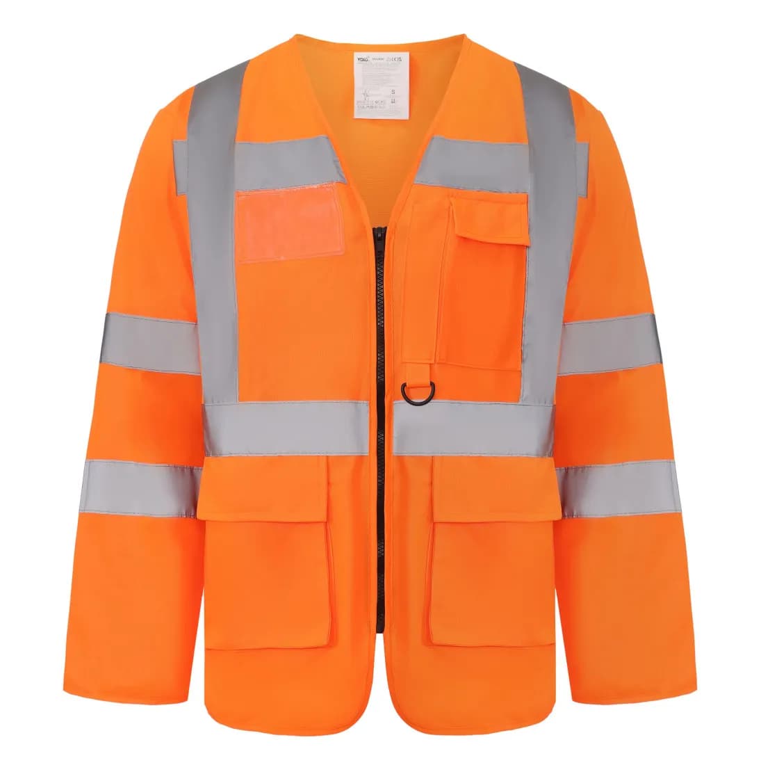 Hi-Vis Executive Long Sleeve Waistcoat – Warnorange
