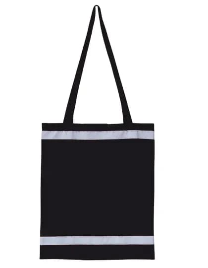 Warnsac® Reflective Shopping Bag With Long Handles – Schwarz