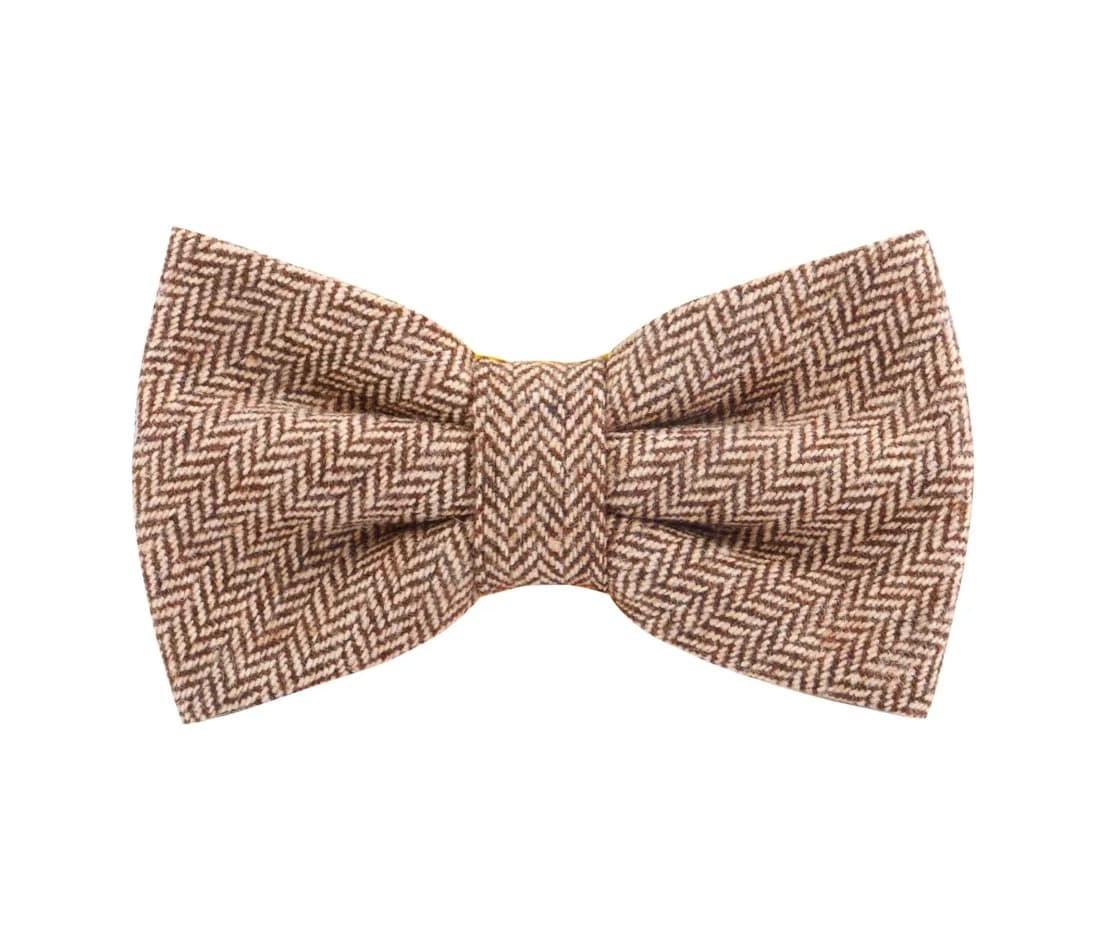Bow Tie Urban-Herringbone – Braun