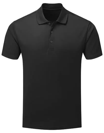 Men’s Spun-Dyed Sustainable Polo Shirt – Schwarz