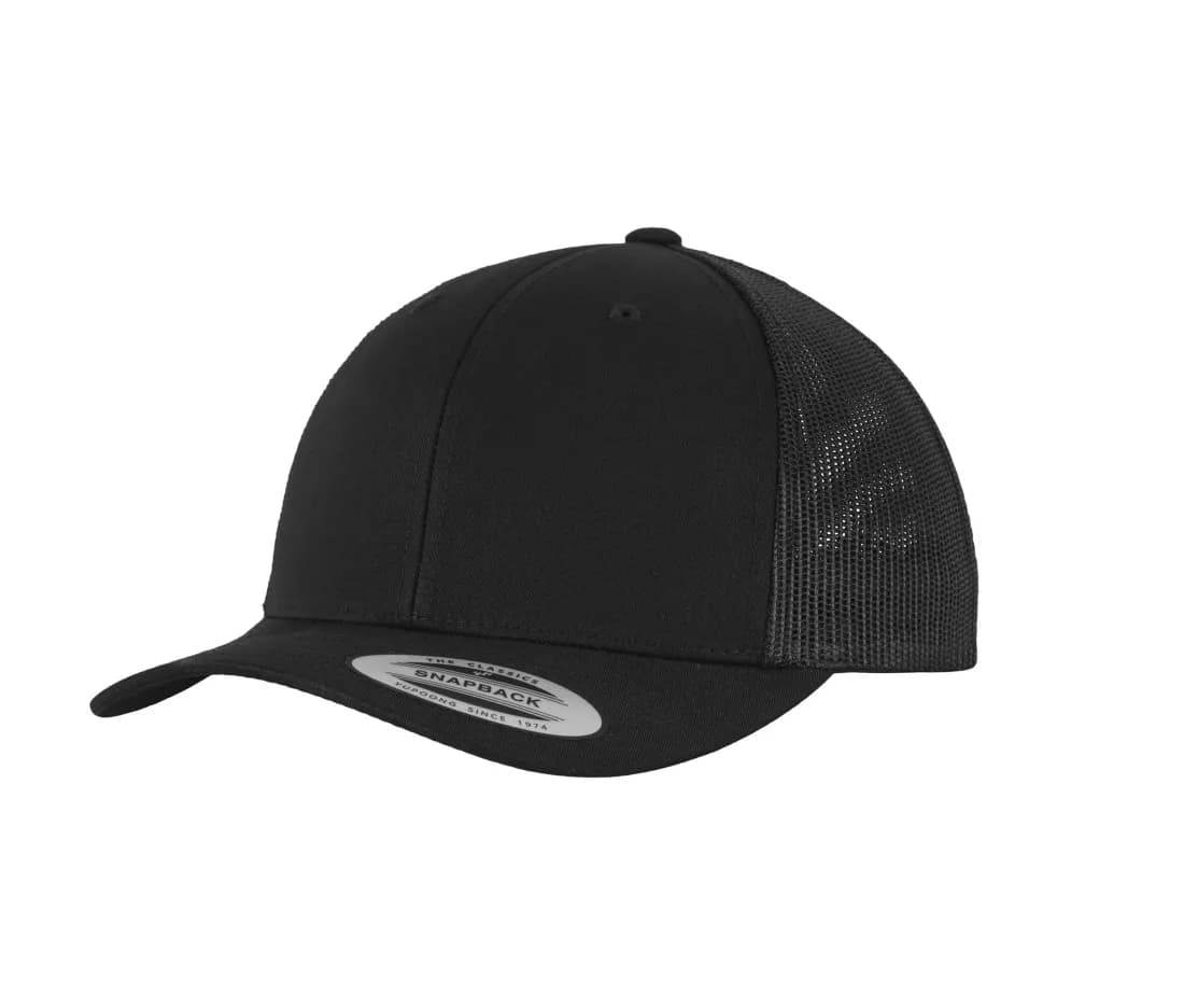 Retro Trucker Cap – Schwarz