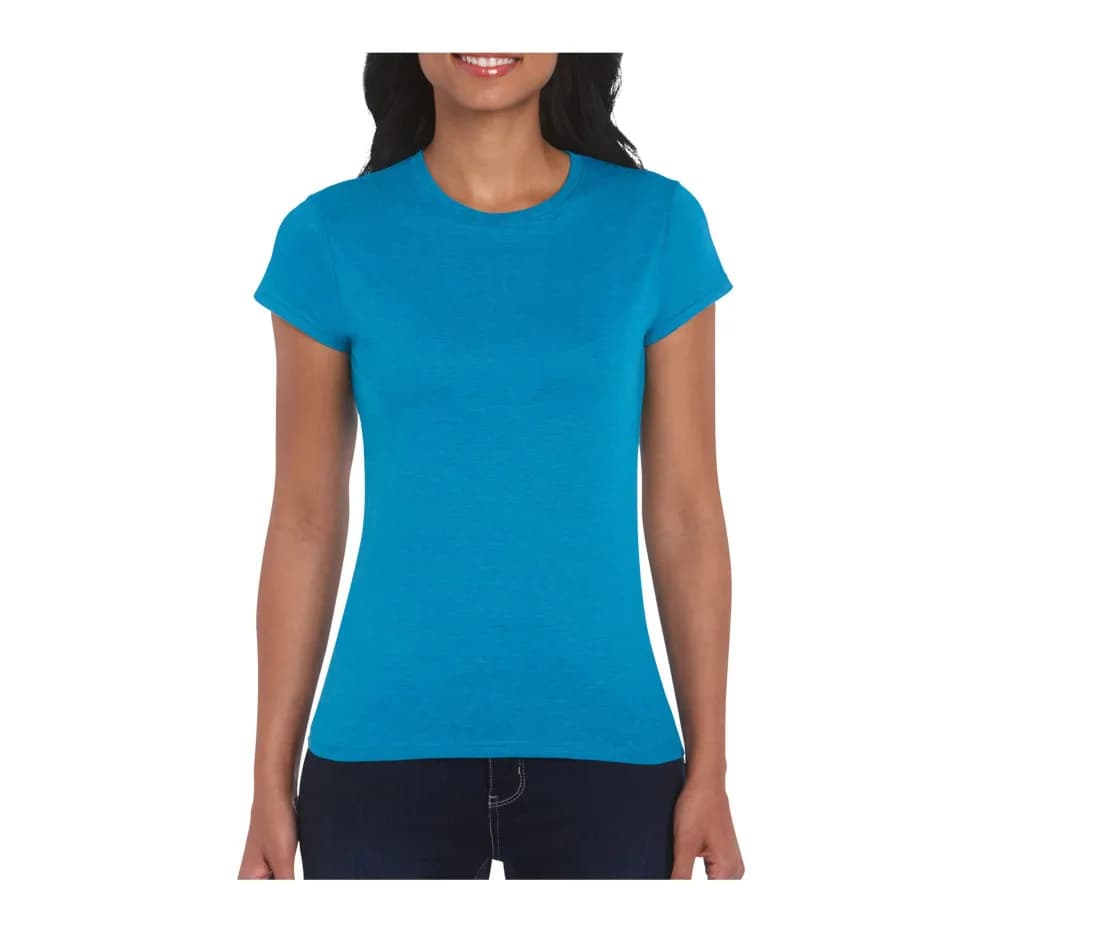 Damen T-Shirt «Softstyle®» – Saphirblau