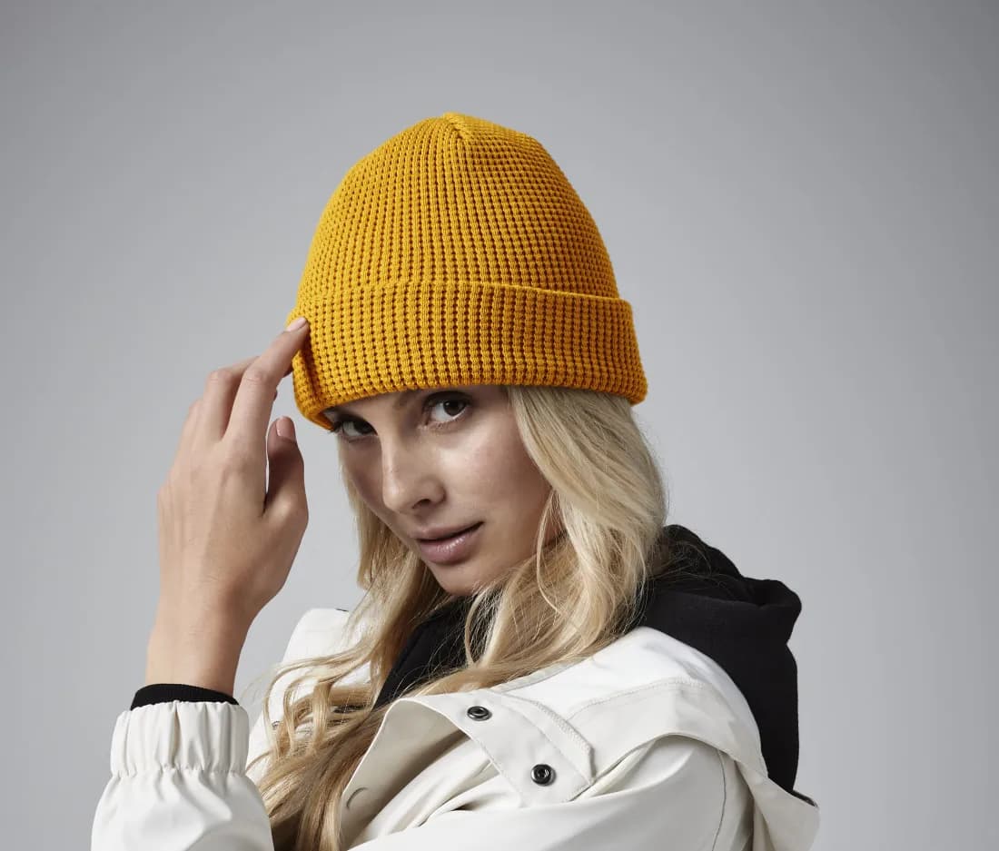 Organic Cotton Waffle Beanie