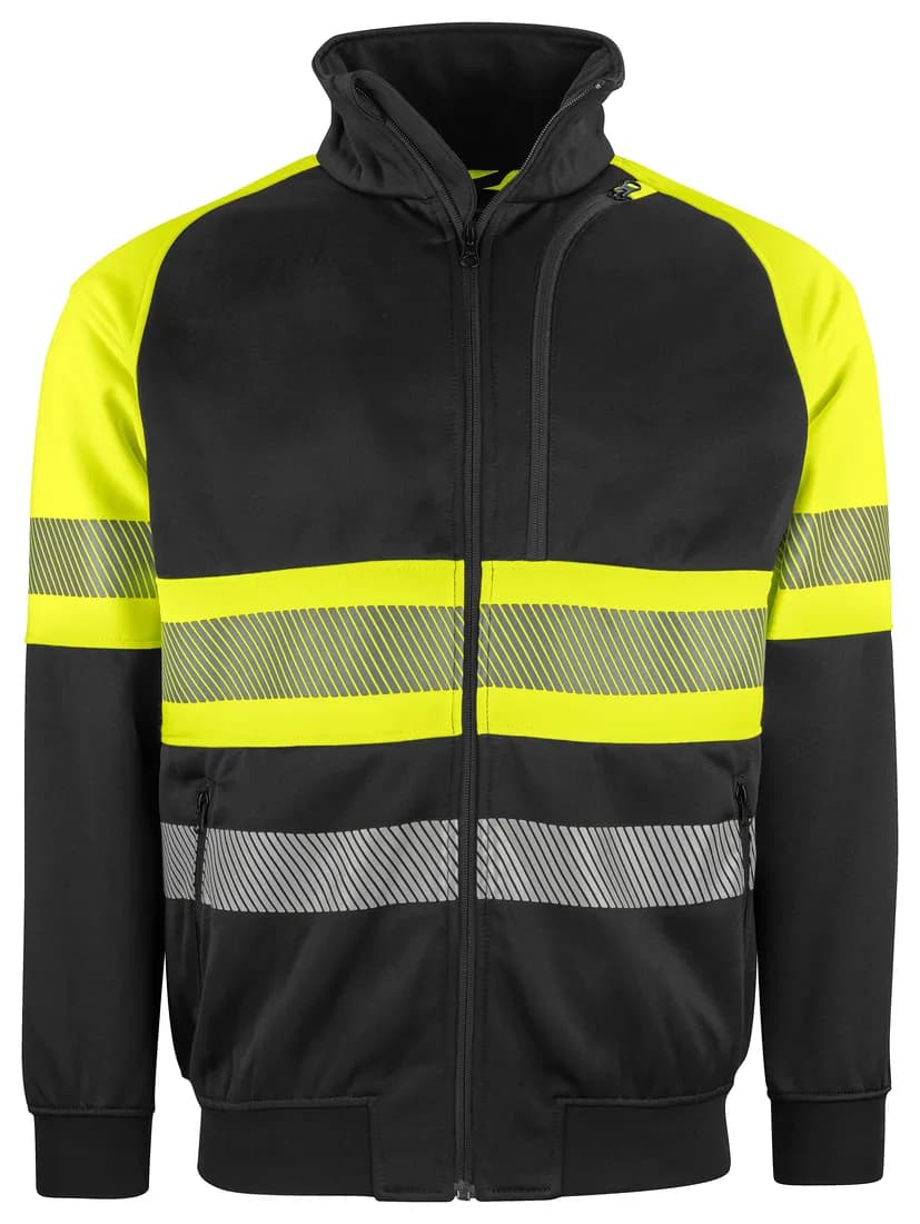 6120 Sweatshirt Jacke EN ISO 20471 Klasse 1