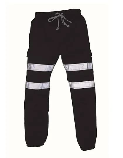 Hi-Vis Jogging Bottoms – Schwarz