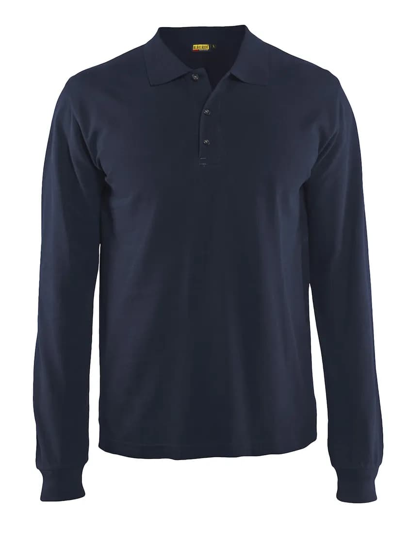 Langarm Poloshirt