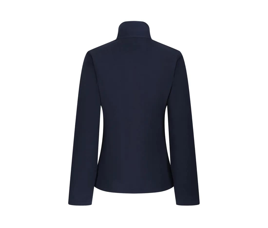 Damen recycelte Fleecejacke «Honestly Made» – Marine – Rückansicht