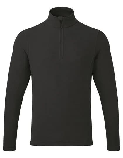 Unisex ’Recyclight’ 1/4 Zip Micro Fleece – Schwarz