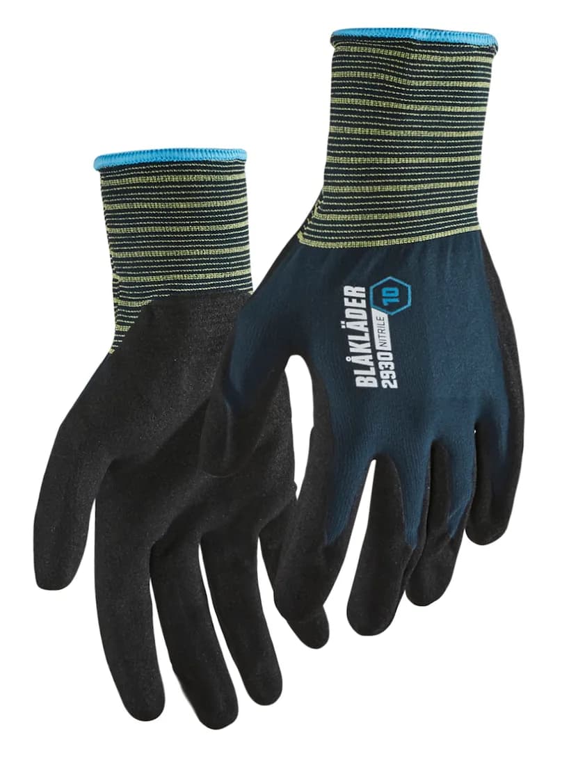 Gants de travail enduits en nitrile sablé