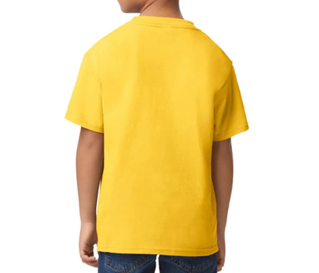 T-shirt «Softstyle® Midweight» enfant – Jaune clair – vue de dos