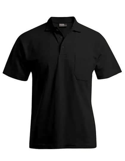 Men’s Heavy Polo Pocket – Noir