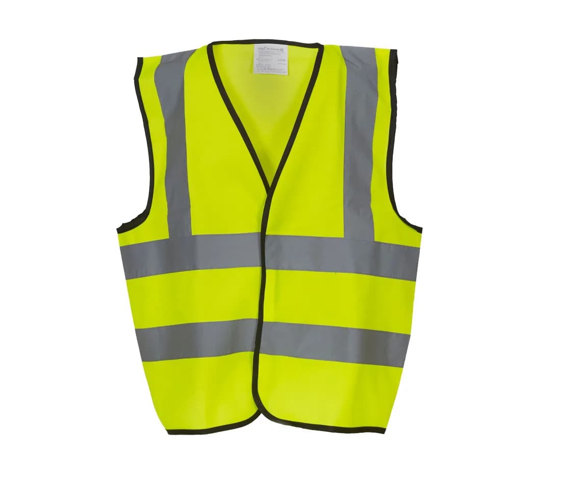 Gilet haute visibilité 2 bandes enfant HVW100CH – Jaune fluo