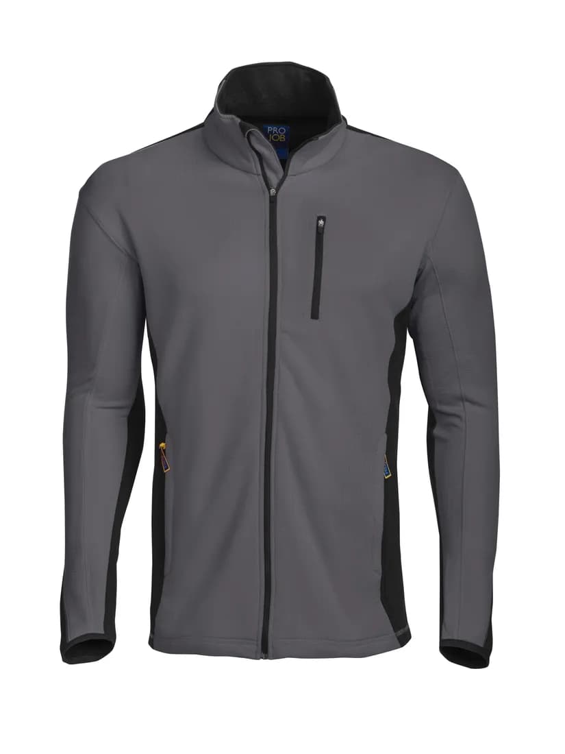 3307 Microfleece Jacke in Ripstop Optik