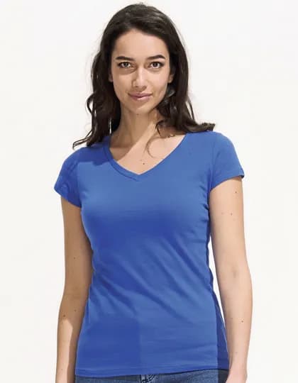 Women’s V-Neck-T-Shirt Moon