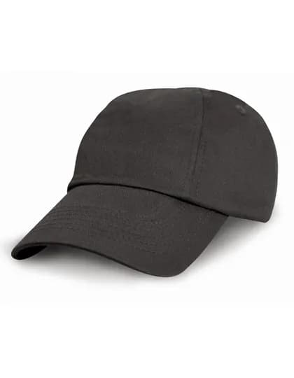 Junior Low Profile Cotton Cap – Schwarz