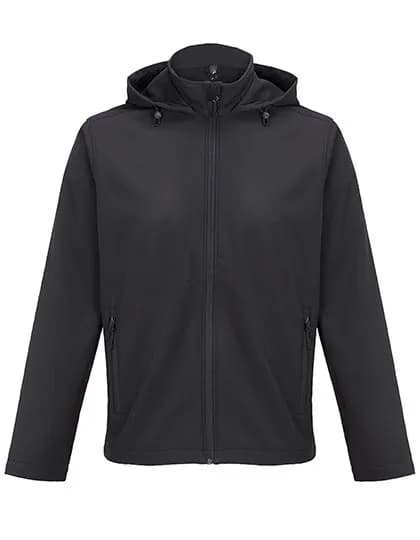 Men’s Race Softshell Hooded Jacket – Schwarz