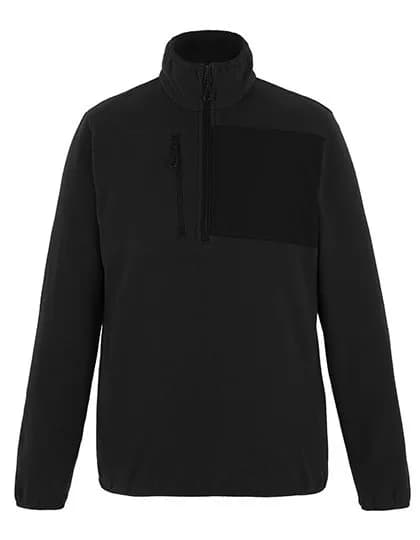 Active Printable Half Zip Microfleece Sweat – Noir
