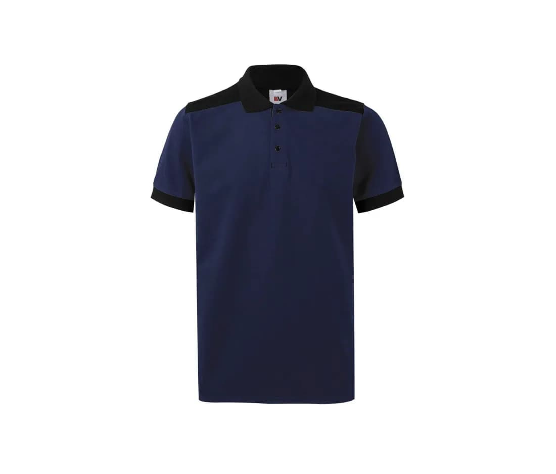 Zweifarbiges Stretch Polo für Arbeit & Alltag