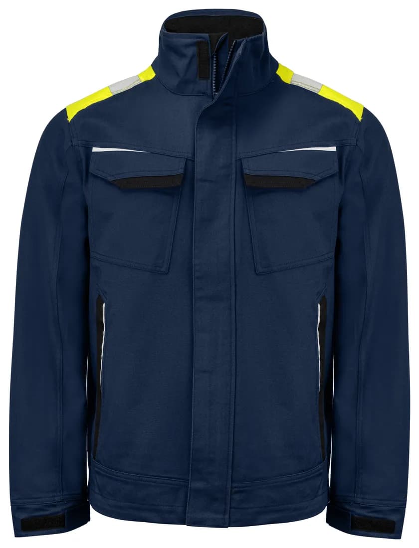 5437 Jacke mit Kontrastelementen