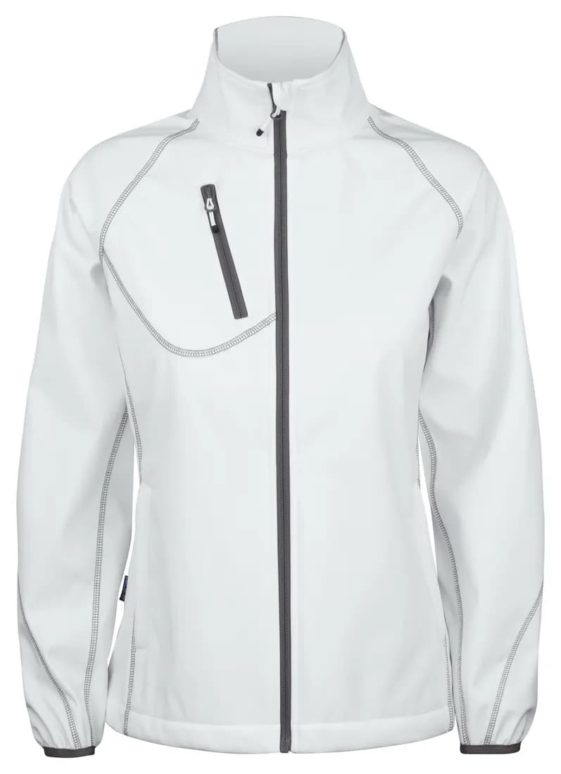 2423 Damen Softshell Jacke mit Kontrastelementen