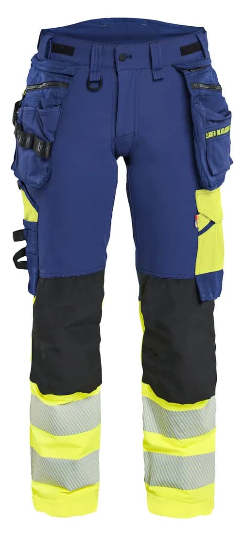 Damen High Vis Arbeitshose 4-Wege-Stretch