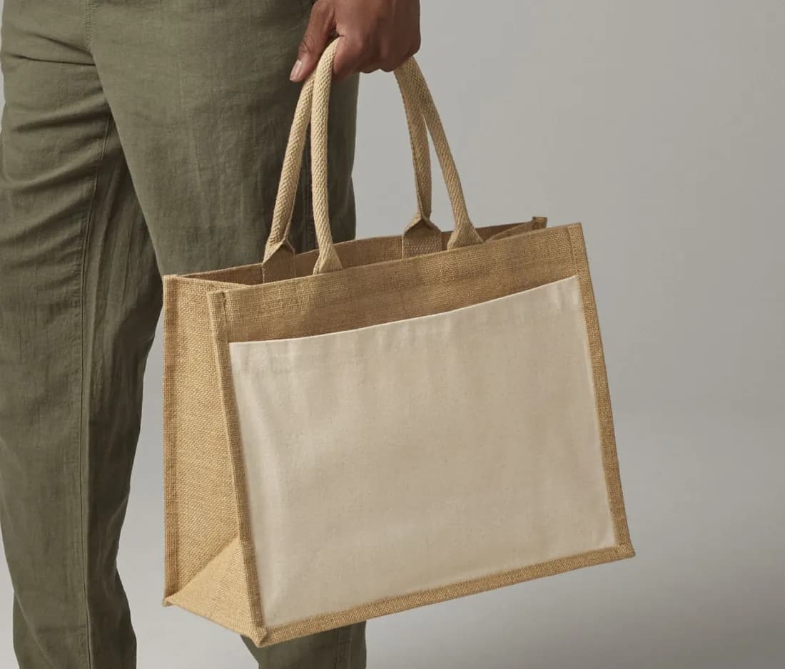 Cotton Pocket Jute Shopper