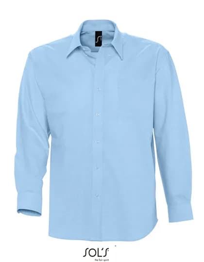 Men’s Oxford-Shirt Boston Long Sleeve – Hellblau